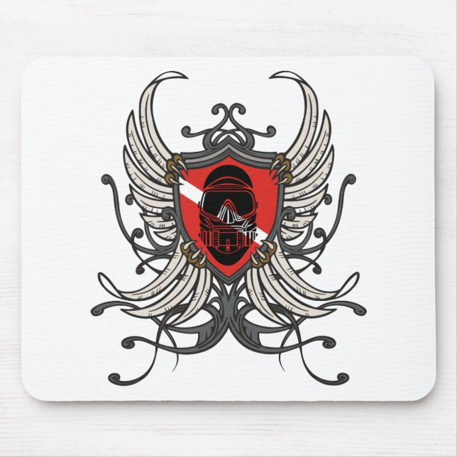 SCUBA CREST MOUSE MAT (Front)