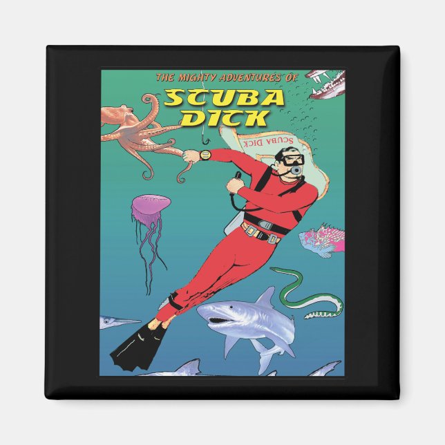 Scuba Dick Magnet (Front)