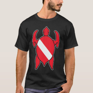 Scuba Dive accessories Dive Flag Sea Turtle Scuba T-Shirt