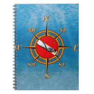 Scuba Dive Compass 2 Notebook