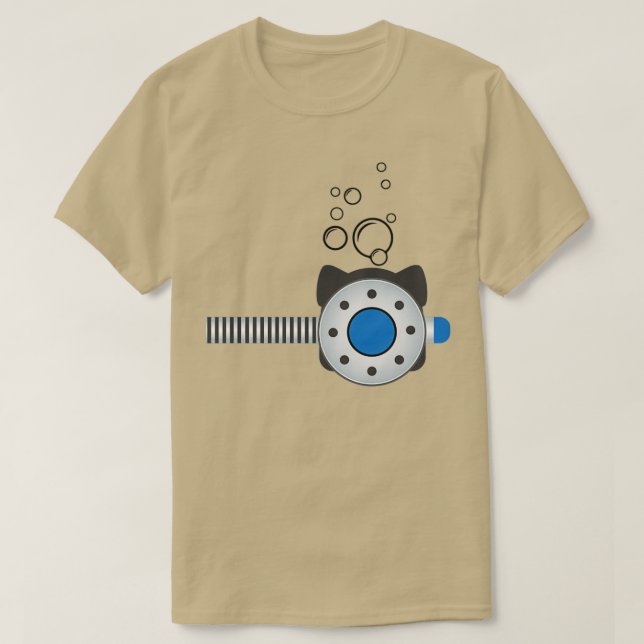 Scuba Dive Face Mask T-Shirt (Design Front)
