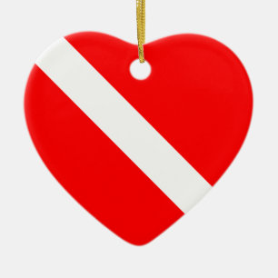 Scuba Dive Flag Ornament (double sided)