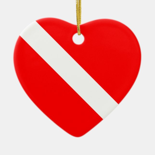 Scuba Dive Flag Ornament (double sided) (Front)