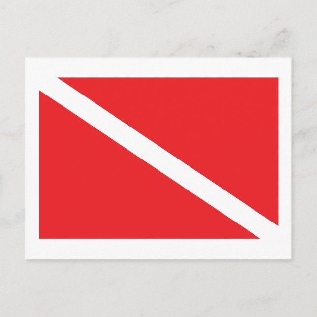 SCUBA Dive Flag Postcard (Front)