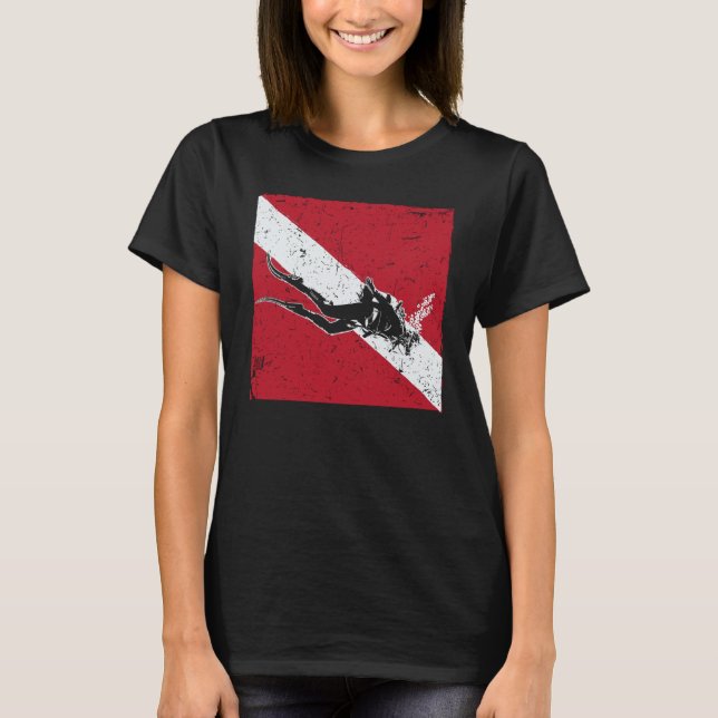 Scuba Dive Flag Scuba  For Diver T-Shirt (Front)