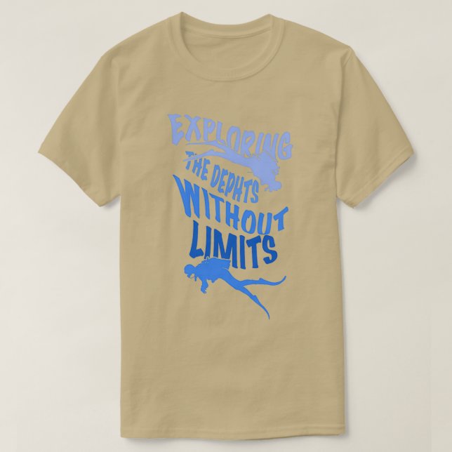 Scuba dive instructor and funny snorkeling 2 T-Shirt (Design Front)