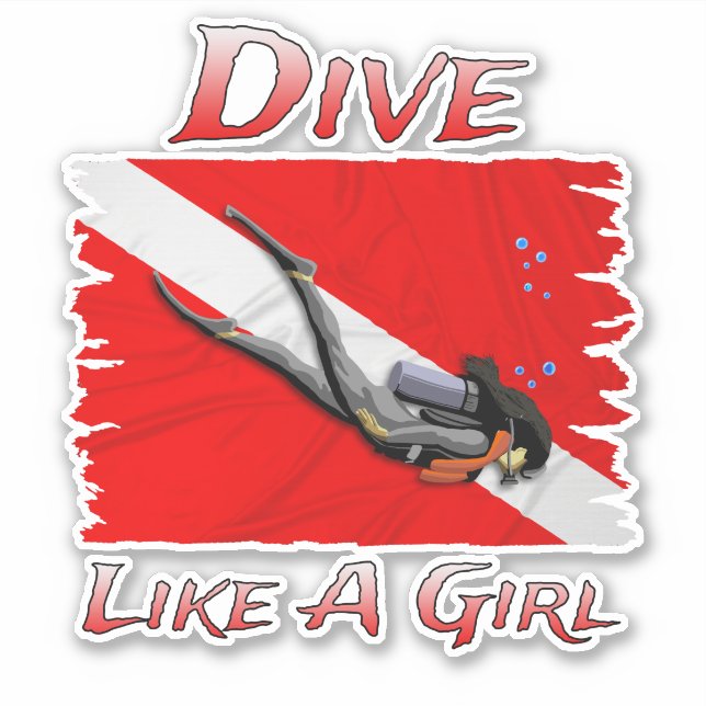 SCUBA Dive Like A Girl (Front)