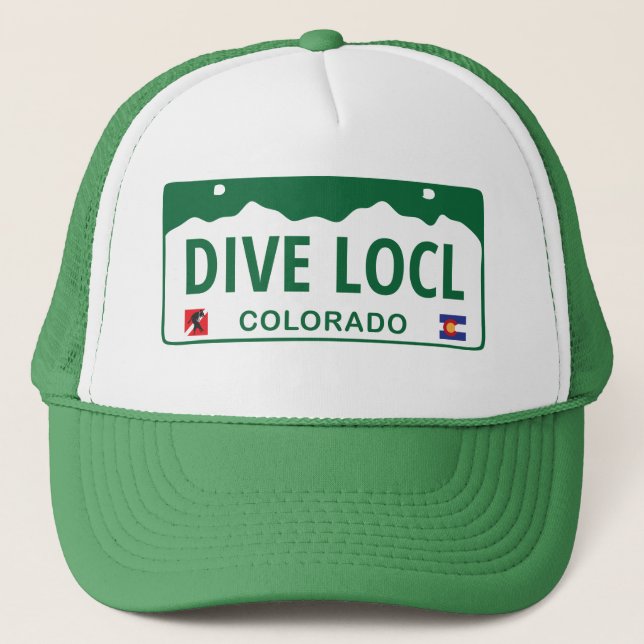 Scuba Dive Local Colorado Trucker Hat (Front)
