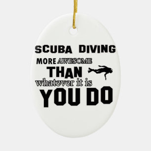 scuba dive  more awesome ceramic tree decoration