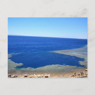 Scuba Dive Spot Blue Hole Postcard