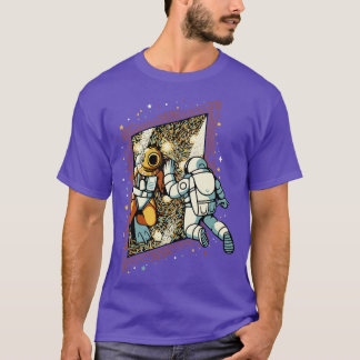 Scuba Diver Astronaut Van Gogh Painting by Tobe Fo T-Shirt