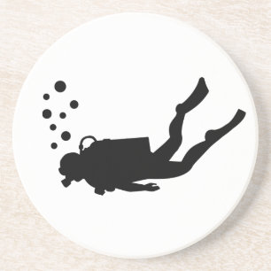 Scuba diver bubbles coaster