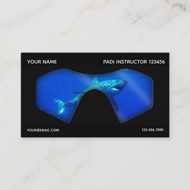 Scuba Diver Business Card (Front)