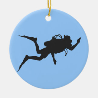 Scuba Diver Ceramic Tree Decoration