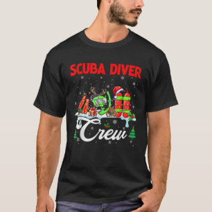 Scuba Diver Crew Christmas Santa Reindeer Elf Tool T-Shirt