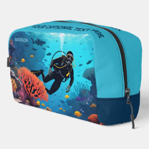 Scuba Diver custom name Dopp Kit