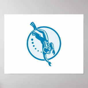 scuba, diver, diving, dive, underwater, swimming, poster