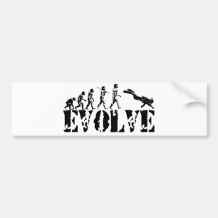 Scuba Diver Diving Evolution Sports Art Bumper Sticker