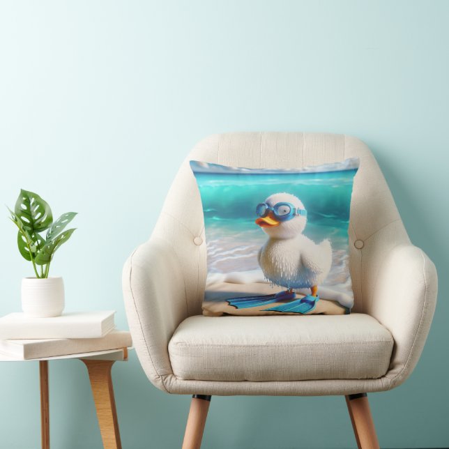Scuba Diver Duckling Cushion (Chair)