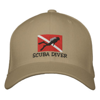 SCUBA Diver Embroidered Cap