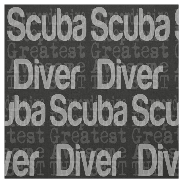 Scuba Diver Extraordinaire Fabric (Swatch)