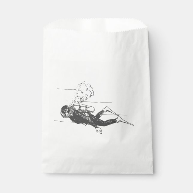 Scuba Diver Favour Bags (Front)