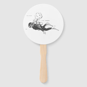 Scuba Diver Hand Fan
