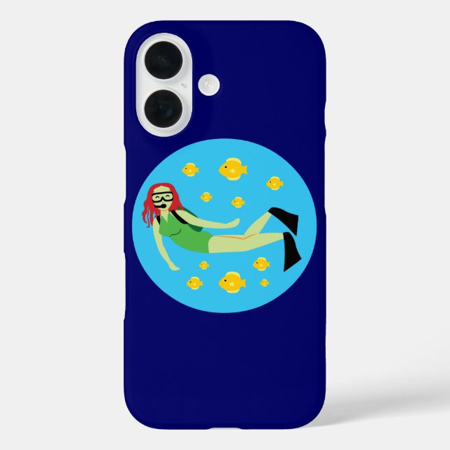 Scuba Diver iPhone Case (Back)