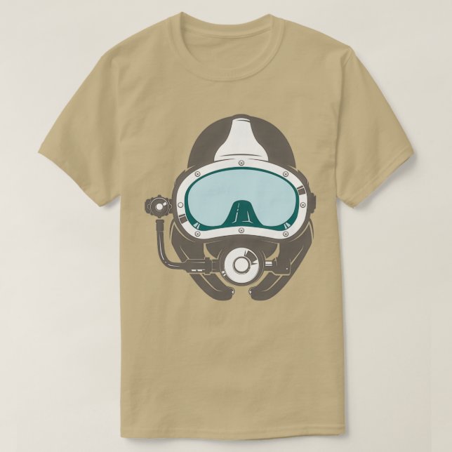 Scuba Diver Mask Diving Theme 1 T-Shirt (Design Front)