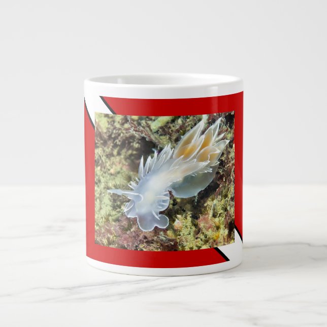 Scuba Diver Mug with Dive Flag and Nudibranch (Front)