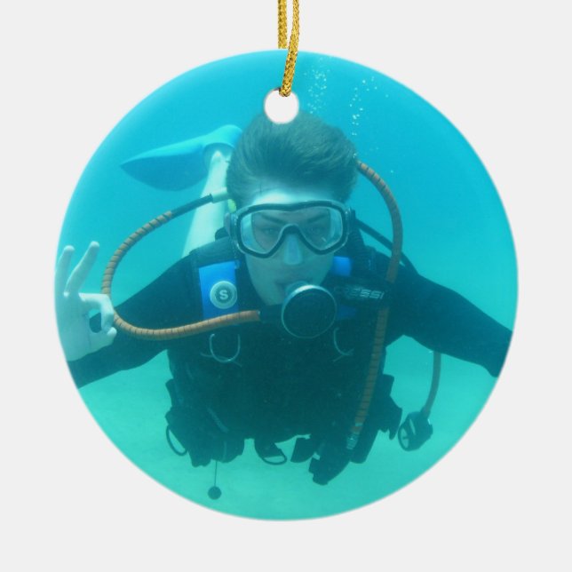 Scuba Diver Ornament (Front)