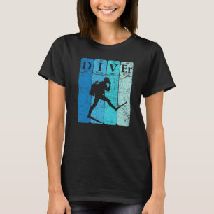 Scuba Diver Periodic Table Elements Scuba Diving R T-Shirt