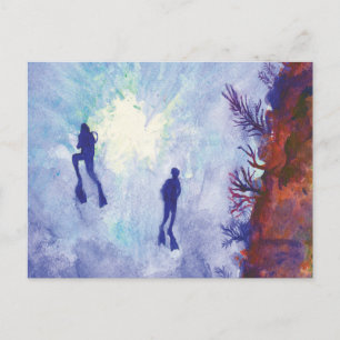 Scuba Diver Postcard