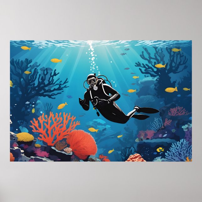 Scuba Diver Poster (Front)