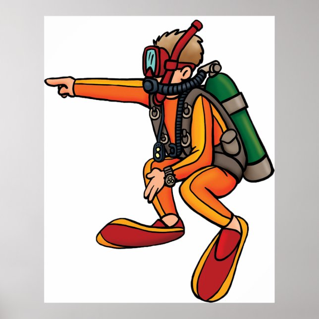 Scuba Diver Poster (Front)