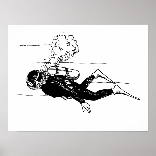 Scuba Diver Poster (Front)