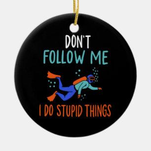 Scuba Diver Scuba Diving Ceramic Tree Decoration