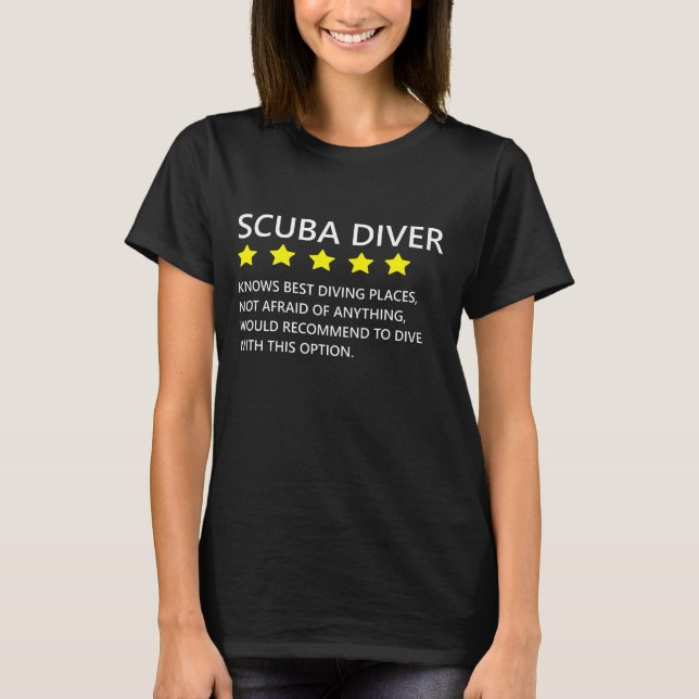 Scuba Diver Scuba Diving Snorkeler Birthday Gift T-Shirt (Front)