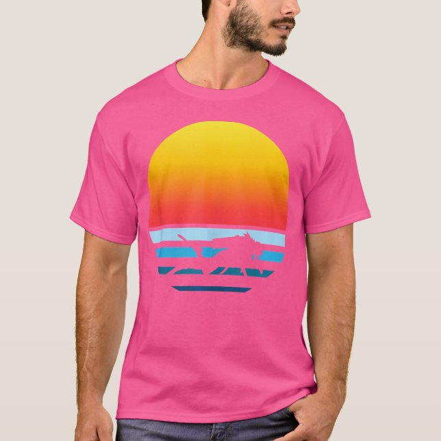 Scuba Diver Sunse Diving Ocean T-Shirt (Front)
