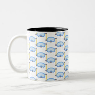 Scuba diver Two-Tone coffee mug