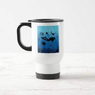 Scuba Diver Underwater Sealife Travel Mug