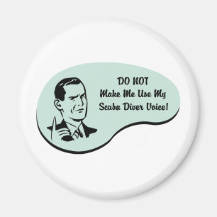 Scuba Diver Voice Magnet
