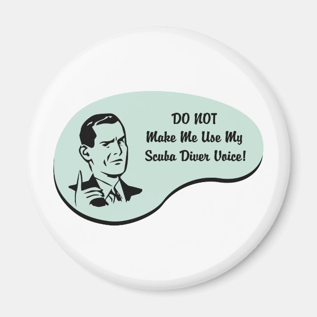 Scuba Diver Voice Magnet (Front)