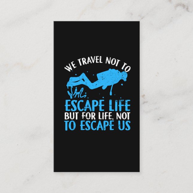 Scuba Diver - Water Sport Scuba Diving Snorkling Business Card (Front)