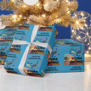 Scuba Diver Wrapping Paper