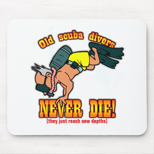 Scuba Divers Mouse Mat (Front)