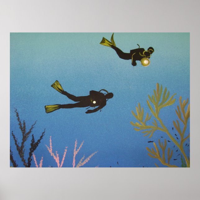 Scuba Divers Poster (Front)
