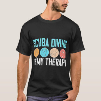 Scuba Diving Aquaholic Freediving Marine Life T-Shirt