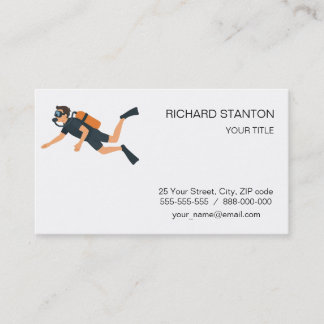 Scuba diving business card