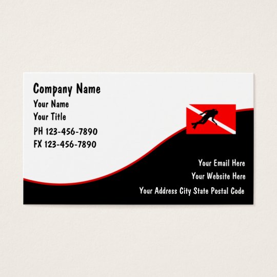 Scuba Diving Business Cards